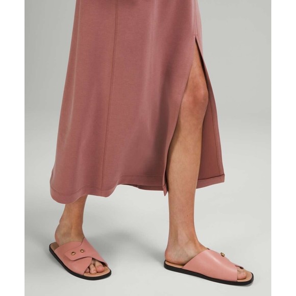 NWT Lululemon Ease of it All V-Neck Midi Dress Softstreme in Spiced Chai Sz 0 - Picture 3 of 16